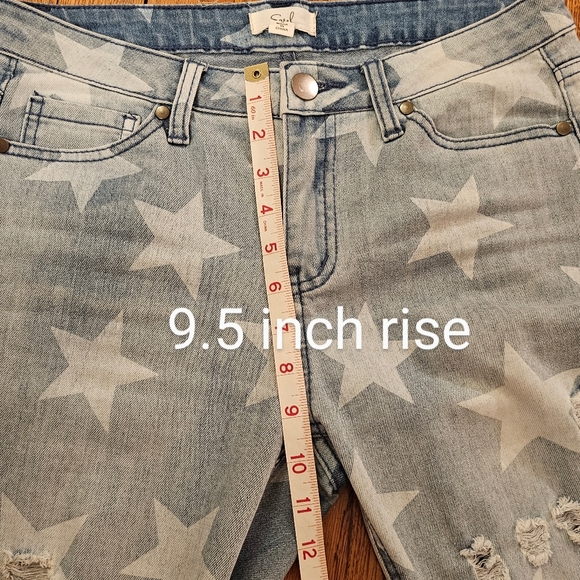 Distressed Stars faded fray hem denim jeans - Picture 13 of 16